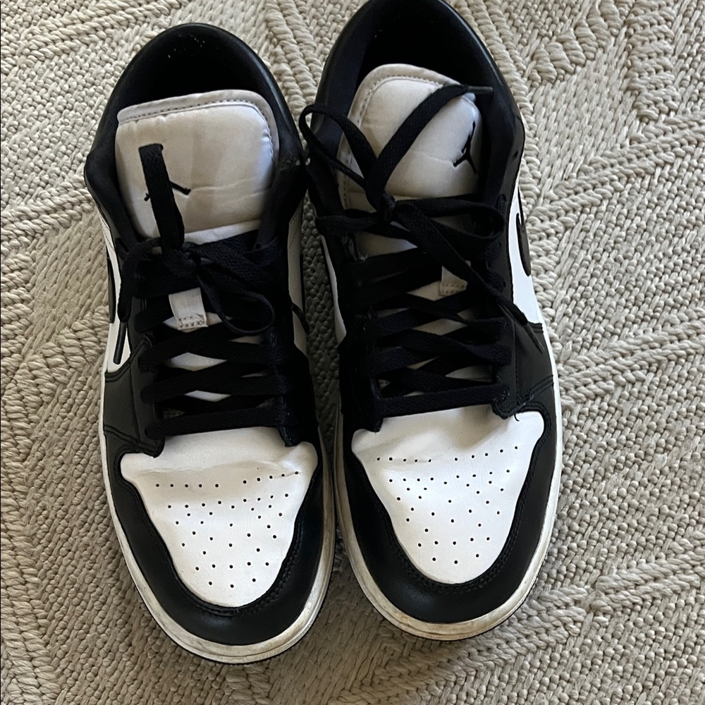 Air Jordan Nike Black and White Sneakers